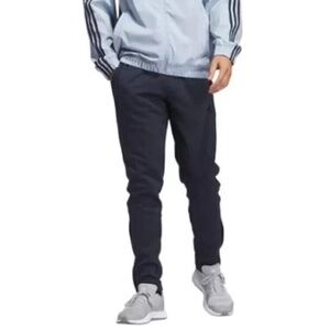 Adidas Men’s Fleece Joggers, Zippered Bottoms, Tapered, Blue, Medium NWT